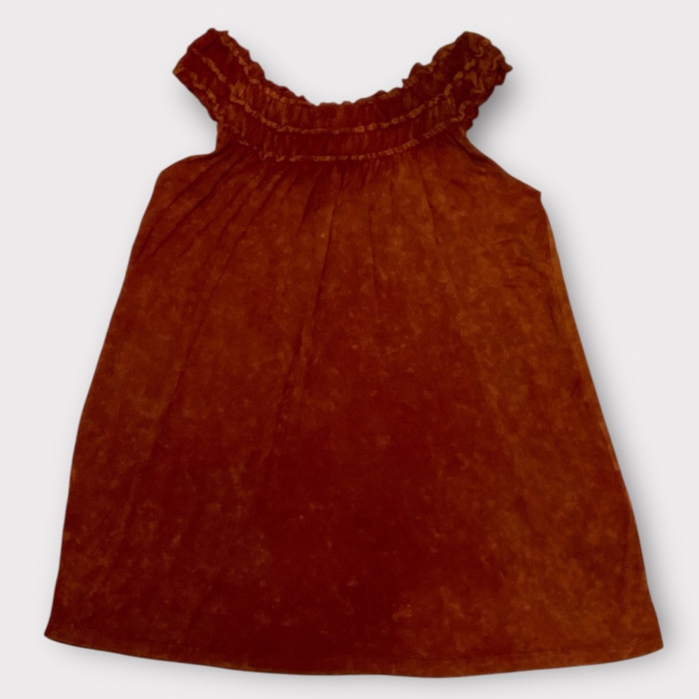 NWT Easel Burt Orange Tunic Top/Dress Off Shoulder Size Small #207